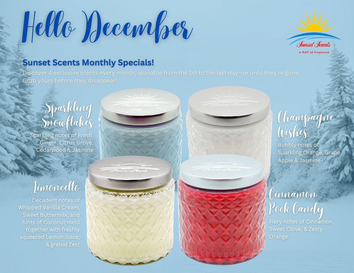 Sparkling Snowflake - Medium Scented Candle 16oz