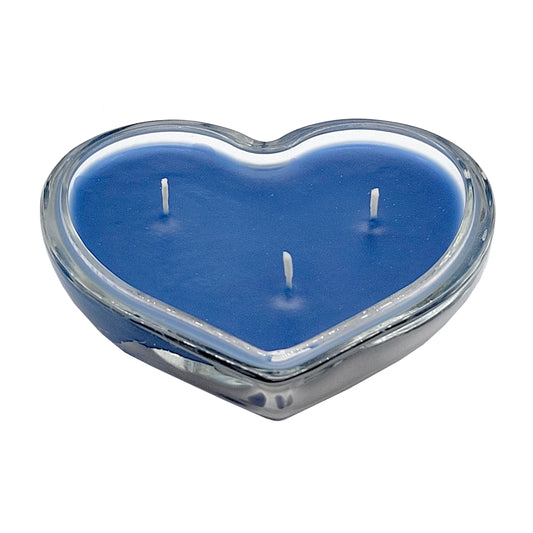 Blue Heart Scented Candle